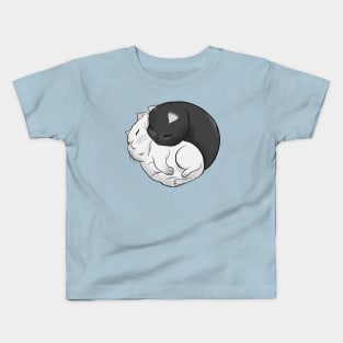 Cit Cat (YinYAng cats cute) Kids T-Shirt